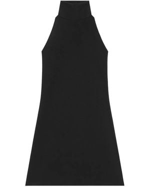 Courreges A-line Jersey Dress - Black