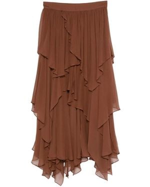 Zimmermann Memento Midi Skirt - Brown