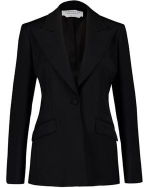Gabriela Hearst Single-Button Wool Blazer - Black