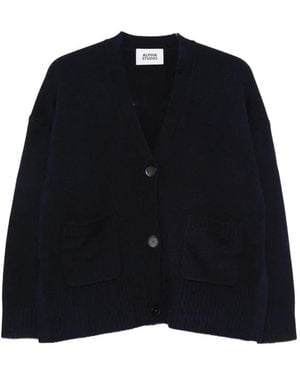 Alpha Studio Linear Cardigan - Blue