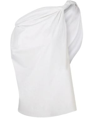 Rohe Asymmetric Sculptural Top - White