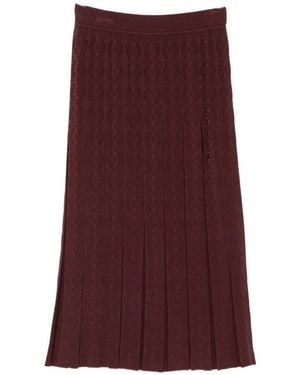 Tory Burch Monogram Skirt - Purple