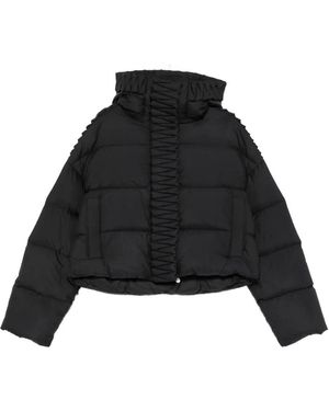 RAXXY Hooded Puff Coat - Black