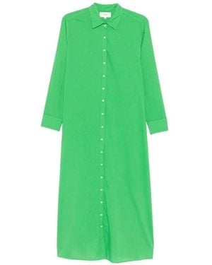 Xirena Boden Buttoned Shirt Midi Dress - Green