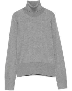 Alpha Studio High Neck Sweater - Grey