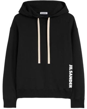 Jil Sander Logo Hoody - Black
