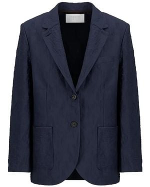 Harris Wharf London Crinkle Jacket - Blue