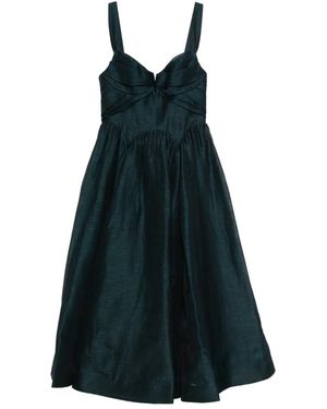 Zimmermann Rebellion Draped Midi Dress - Blue