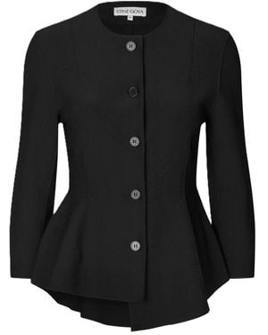 Stine Goya Flared Button-up Top - Black