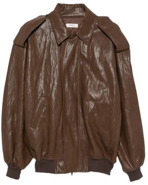 NINA 14.7 Faux Leather Jacket - Brown