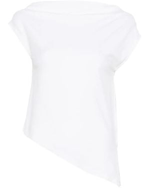 Alpha Studio Asymetrical Tee - White