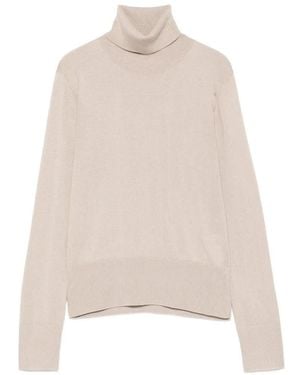Alpha Studio High Neck Sweater - White