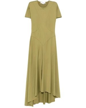 Victoria Beckham Zip Midi Dress - Green