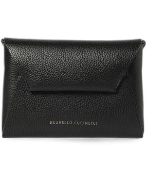 Brunello Cucinelli Envelope Clutch - Black