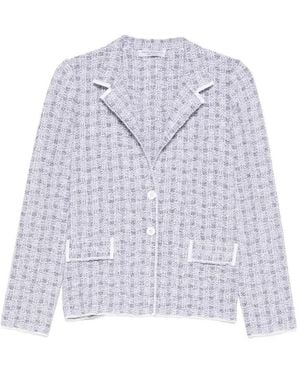 Amina Rubinacci Tweed Jacket - White