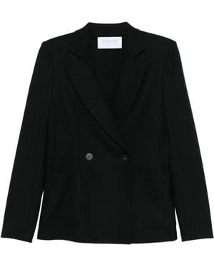 Harris Wharf London Double Breasted Jacket - Black