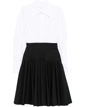 Genny Two Tone Dress - White