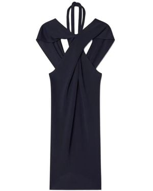 Lanvin Tie-neck Top In Viscose - Blue