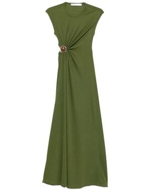 Christopher Esber Robe Longue À Découpes - Green