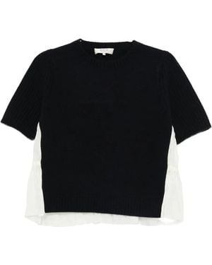 Sea Mallory Combo Knit Sweater - Black