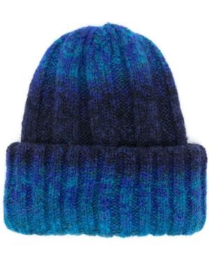 Raffaello Bettini Ribbed Beanie - Blue