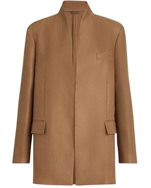 Brunello Cucinelli Linen Blazer - Brown