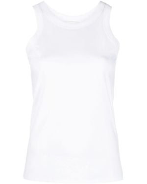 Loulou de Saison Round-Neck Cotton Tank Top - White
