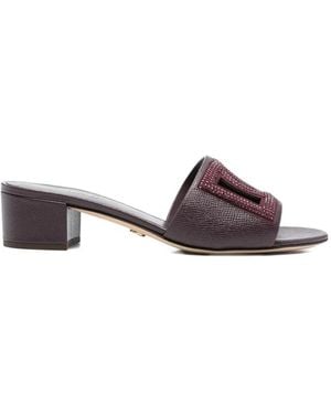 Dolce & Gabbana Leather Sandal - Red
