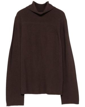 Alpha Studio High Neck Sweater - Brown