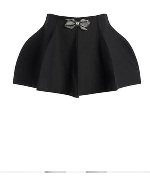 Genny Peplum Mini Skirt - Black