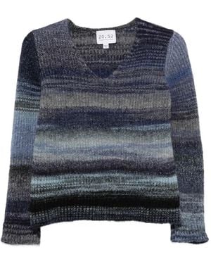 NEERA 20.52 V Neck Sweater - Blue