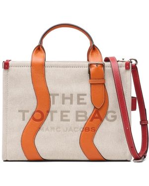 Marc Jacobs Wavy Canvas Medium Tote Bag - Red