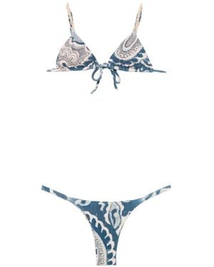 Cia.Marítima Monaco Print Bikini Set - Bianco