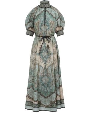 Zimmermann Billow Wanderlust Dress - Grey