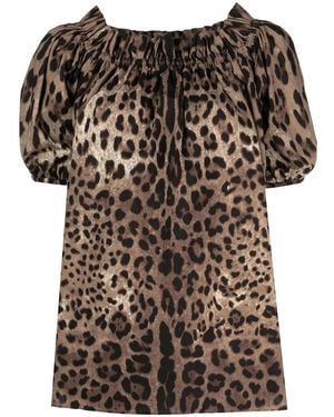 Dolce & Gabbana Dolce & Gabbana Short Sleeve Top - Brown