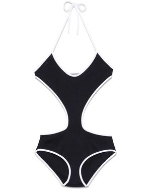 Miu Miu Technical Knit Swimsuit - Black