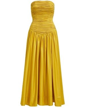 Aje. Marigold Midi Dress - Yellow