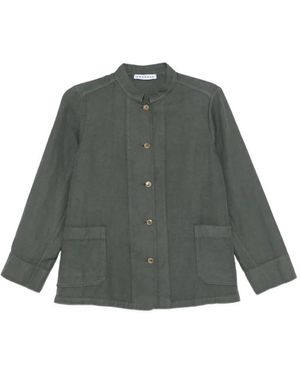 ROSSO35 Mandarin Collar Jacket - Green