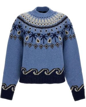 Alanui Sweet Winter Sweater - Blue