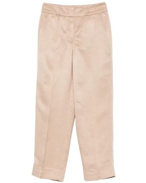 Peserico Cuffed Pants - Natural