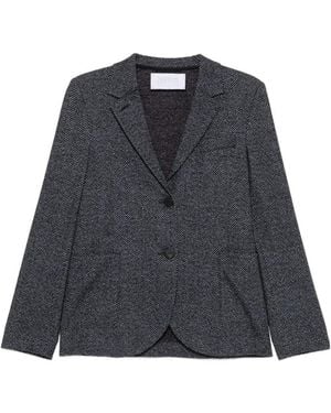 Harris Wharf London Stand Up Collar Blazer - Black
