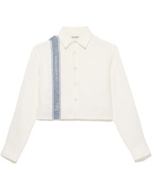 JW Anderson Linen Cropped Shirt - White