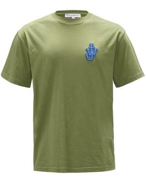 JW Anderson Anchor Patch Logo Tee - Green