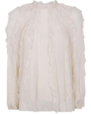 Zimmermann "Frill" Billow Blouse - White