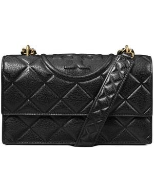 Tory Burch Borsa A Spalla Fleming Piccola - Nero
