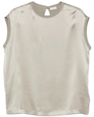 Brunello Cucinelli Silk Tunic - Natural