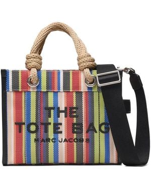 Marc Jacobs Stripe Mesh Rope Small Tote Bag - Blue