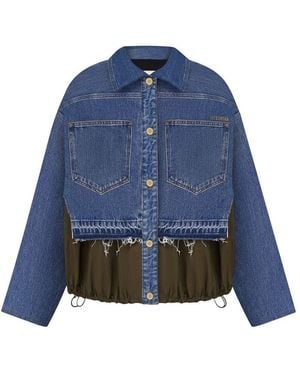 Litkovskaya Paneled Denim Jacket - Blue