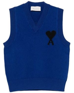 Ami Paris Adc Vest - Blue
