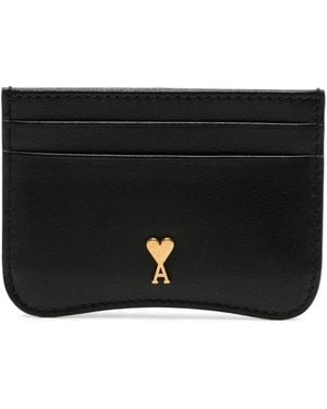 Ami Paris Ami De Coeur Cardholder - Black